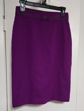 Vintage, Made in ITALY Purple Pencil Skirt - Classic Women's Workwear